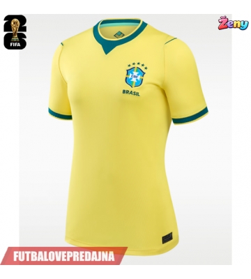Lacne Ženy Futbalové dres Brazília MS 2026 Krátky Rukáv - Domáci